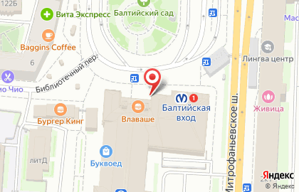 Банкомат Банк Санкт-Петербург на метро Балтийская на карте