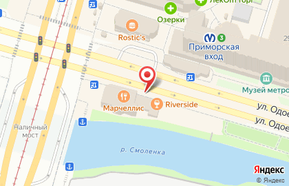 Ресторан быстрого питания Мастер Кебаб в Василеостровском районе на карте