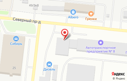 Шиномонтаж в Новосибирске на карте