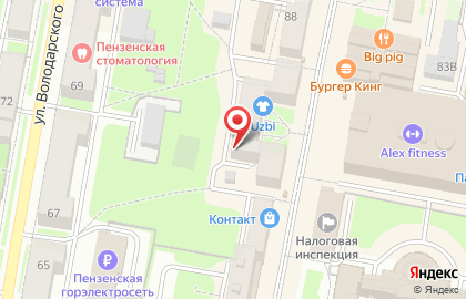 Участковый пункт полиции №2 Отдел полиции №1, Управление МВД России по г. Пензе на карте