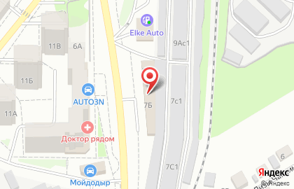 Автокомплекс в Томске на карте