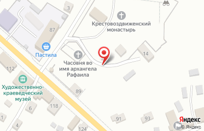 Белевский Спасо-Преображенский мужской монастырь на карте