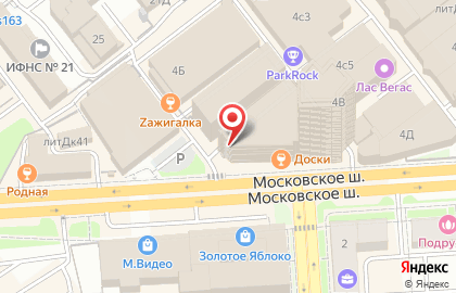 АДК на Московском шоссе на карте