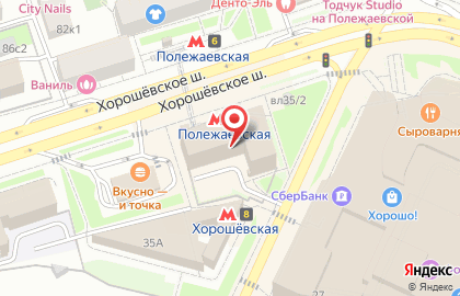 Карта полежаевская москва