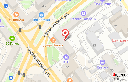 Сушишоп на Кольцовской улице на карте