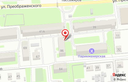Продовольственный магазин Развитие на улице Южакова на карте