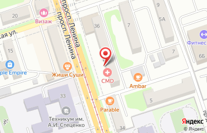 Центр молекулярной диагностики CMD на проспекте Ленина на карте