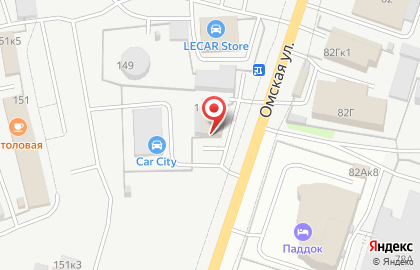 Автомойка Мир на Омской улице на карте
