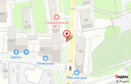 Киоск по продаже фруктов и овощей в Дзержинском районе на карте