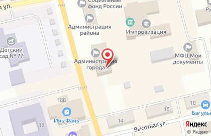 EХ на Комсомольской на карте