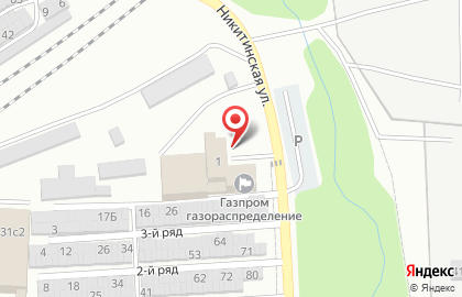 Газпром газораспределение Самара на Никитинской улице на карте