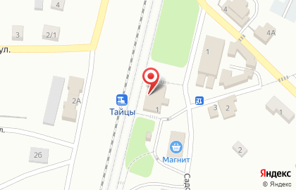 Тайцы, железнодорожная станция на карте