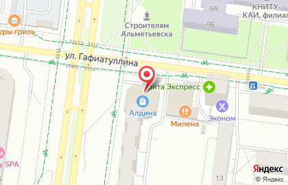 Магазин разливного пива Знатный хмель на проспекте Строителей на карте