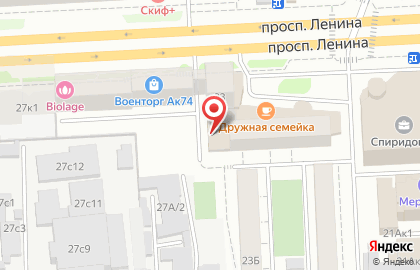 Столовая-кулинария Дружная семейка на проспекте Ленина на карте