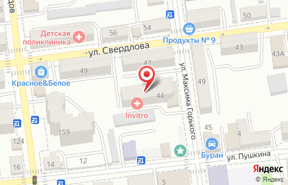 Диагностический центр Новые медицинсике технологии на улице Максима Горького на карте