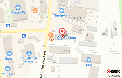 Автомагазин Маслёнка на Пролетарской улице на карте