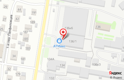 Оптово-розничный центр АТМикс в Октябрьском районе на карте
