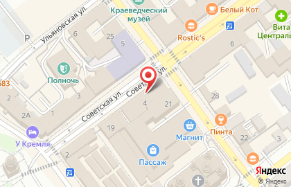 Супермаркет бытовой химии и косметики Рубль Бум на Советской улице на карте