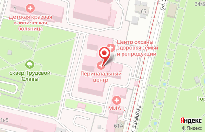 Перинатальный центр на площади Победы на карте
