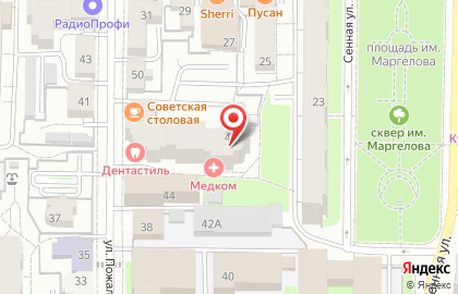 Столовая Советская на улице Пожалостина на карте
