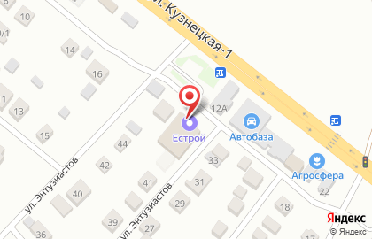Универсальный магазин Естрой на улице Энтузиастов на карте
