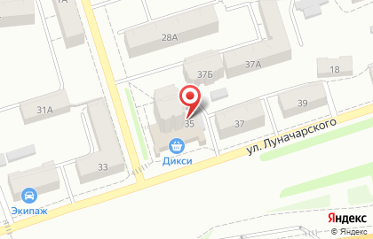 Душанбе на улице Луначарского на карте