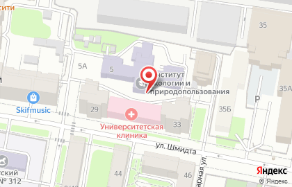 Казанский (Приволжский) федеральный университет на Товарищеской улице на карте