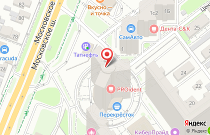 Стоматологическая клиника PROident premier на Московском шоссе, 25 на карте