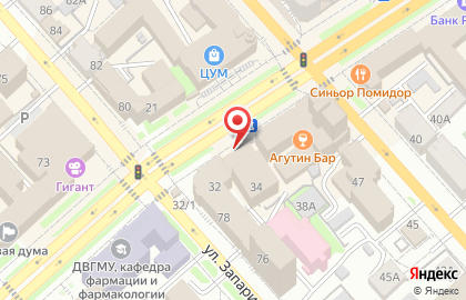 Банкомат Открытие в Хабаровске на карте