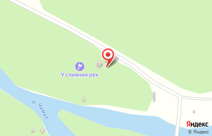 База отдыха У слияния рек на карте