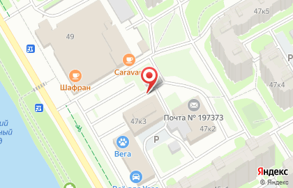 Супермаркет Верный на Комендантском проспекте на карте
