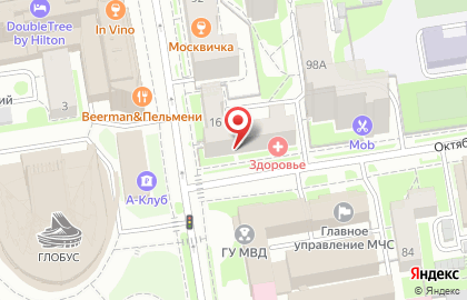 Сеть экипировочных центров Защита на метро Площадь Ленина на карте