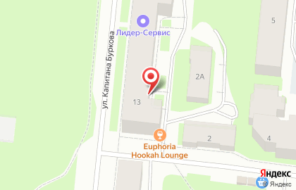 Магазин продуктов на улице Капитана Буркова на карте