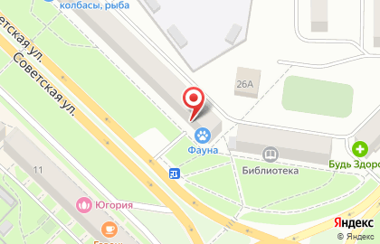Парикмахерская Любава на Советской улице на карте