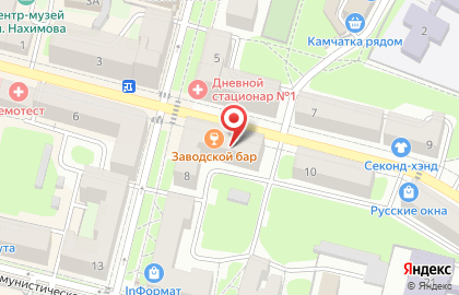 Первый частный мясной завод Бычков на улице Тухачевского на карте