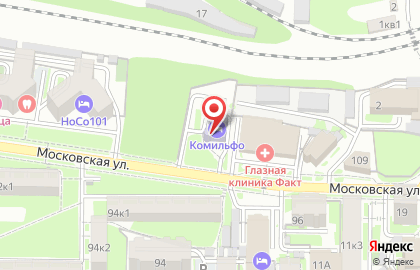 Массажный кабинет на Московской улице на карте