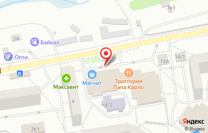Киоск по ремонту обуви и изготовлению ключей в Октябрьском районе на карте