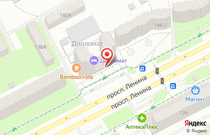 Табуретка на проспекте Ленина на карте