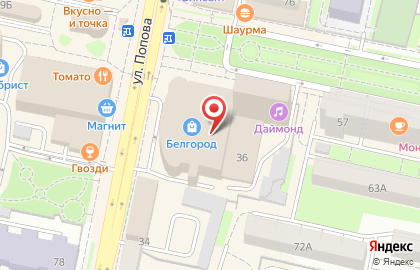 Еврочехол на улице Попова на карте