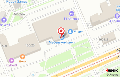 Торговая компания Мебелькомплект в Свердловском районе на карте