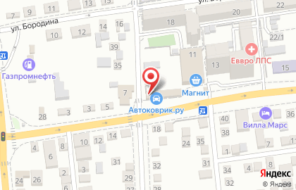 Магазин Атера на Уральской улице на карте