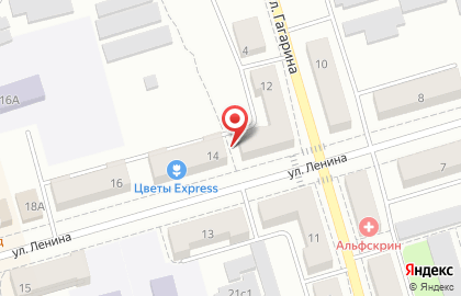 Парикмахерская Сафира на улице Ленина на карте