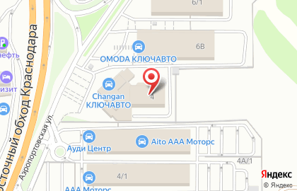 Автосалон CHANGAN КЛЮЧАВТО на Аэропортовской улице на карте