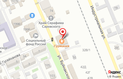 Служба доставки Гурмания в Избербаше на карте