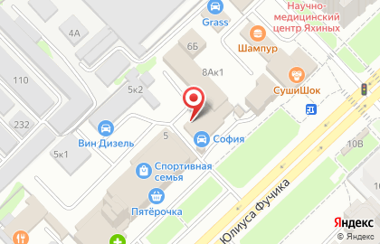 Автосервис Малярка в Приволжском районе на карте