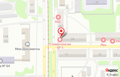 Больница Прокопьевская городская больница на улице Яворского на карте