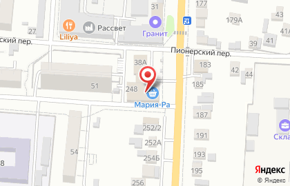Продовольственный магазин Мария-Ра на Пролетарской улице на карте
