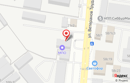 Магазин автотоваров на улице Ветеранов Труда на карте