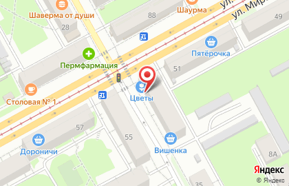 Салон цветов и подарков Цветочная лавка в Индустриальном районе на карте