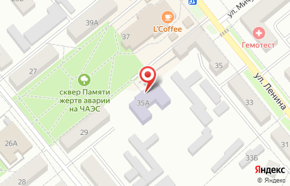 Детская школа искусств на улице Ленина на карте